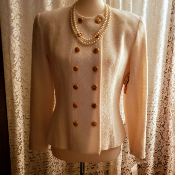 Nipon Boutique Jackets & Blazers - 🎉HP🎉NIPON VINTAGE 80's DBLE BREASTED IVORY JKT